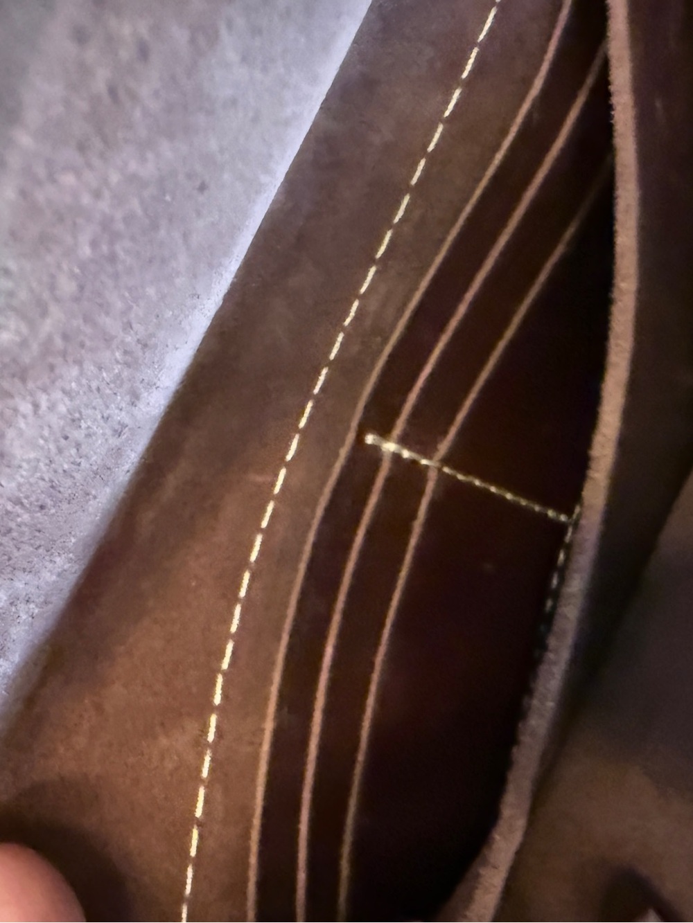 Portland Leather Cognac Crunchwrap Crossbody Envelope Wallet - Picture 3 of 4